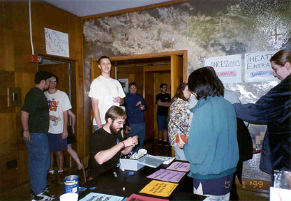 Selling Tickets Porn Night 1999